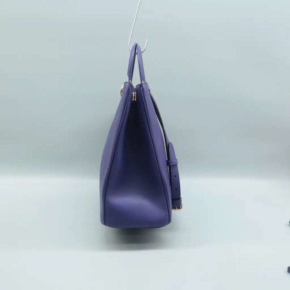 100% Authentic Dior Diorissimo Purple W/P Leather Satchel - Picture 3 of 12